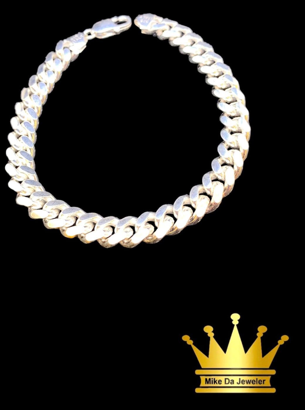 925 Sterling Silver Solid Corbin Link Bracelet