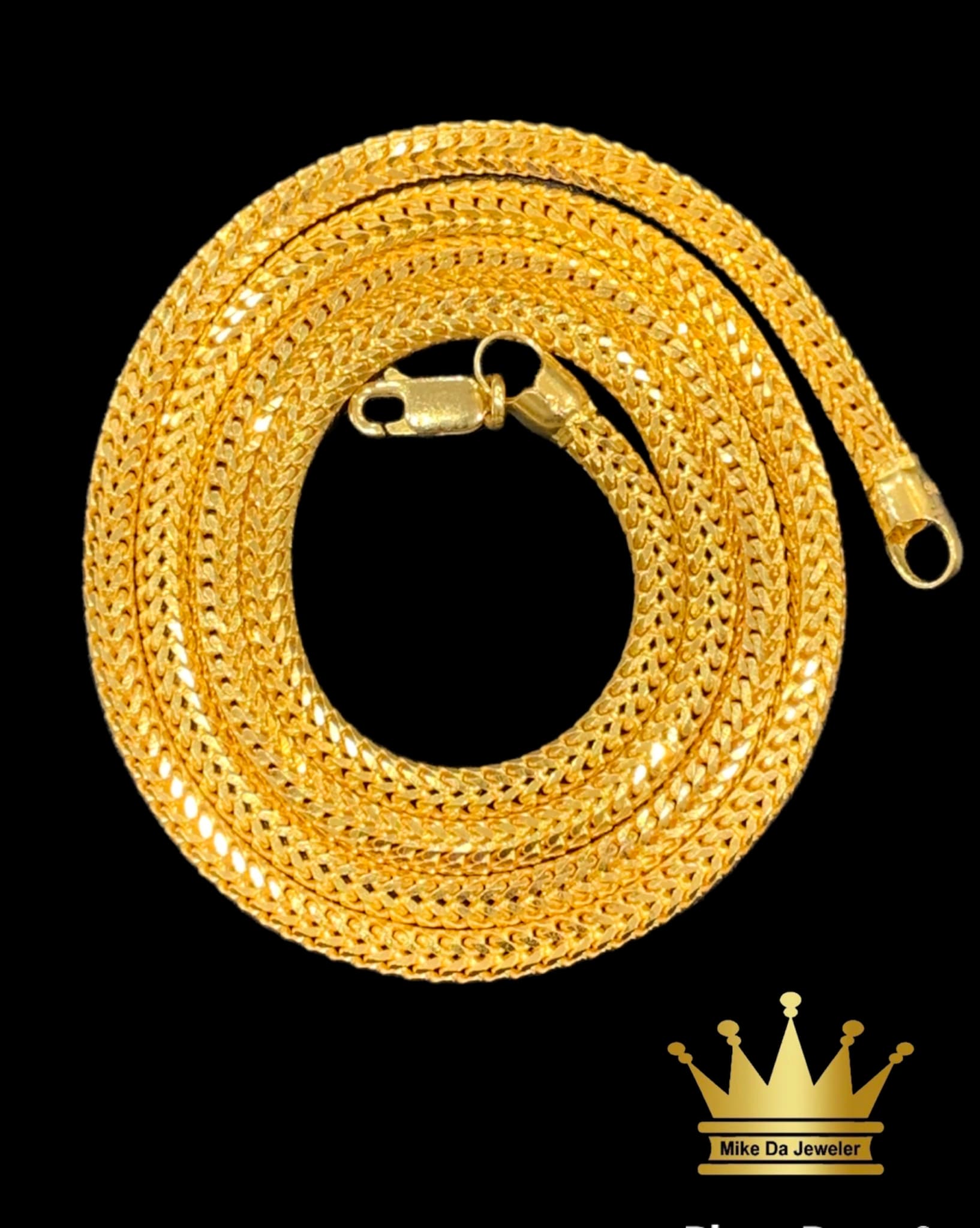 SOLID DRAGON CHAIN WEIGHT IS 59.600mg yellow gold 22k