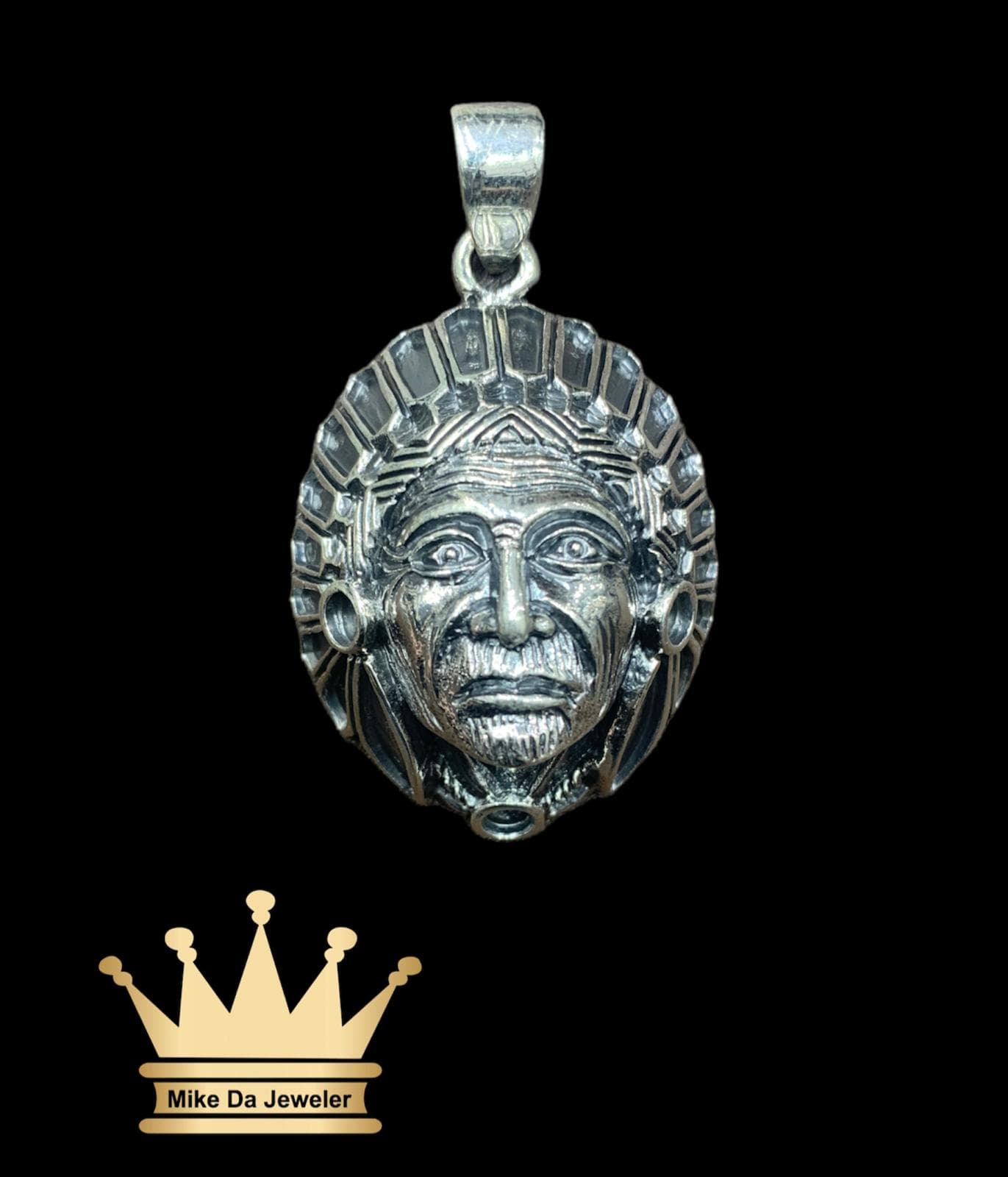 925 Sterling Silver Handmade Native American Pendant