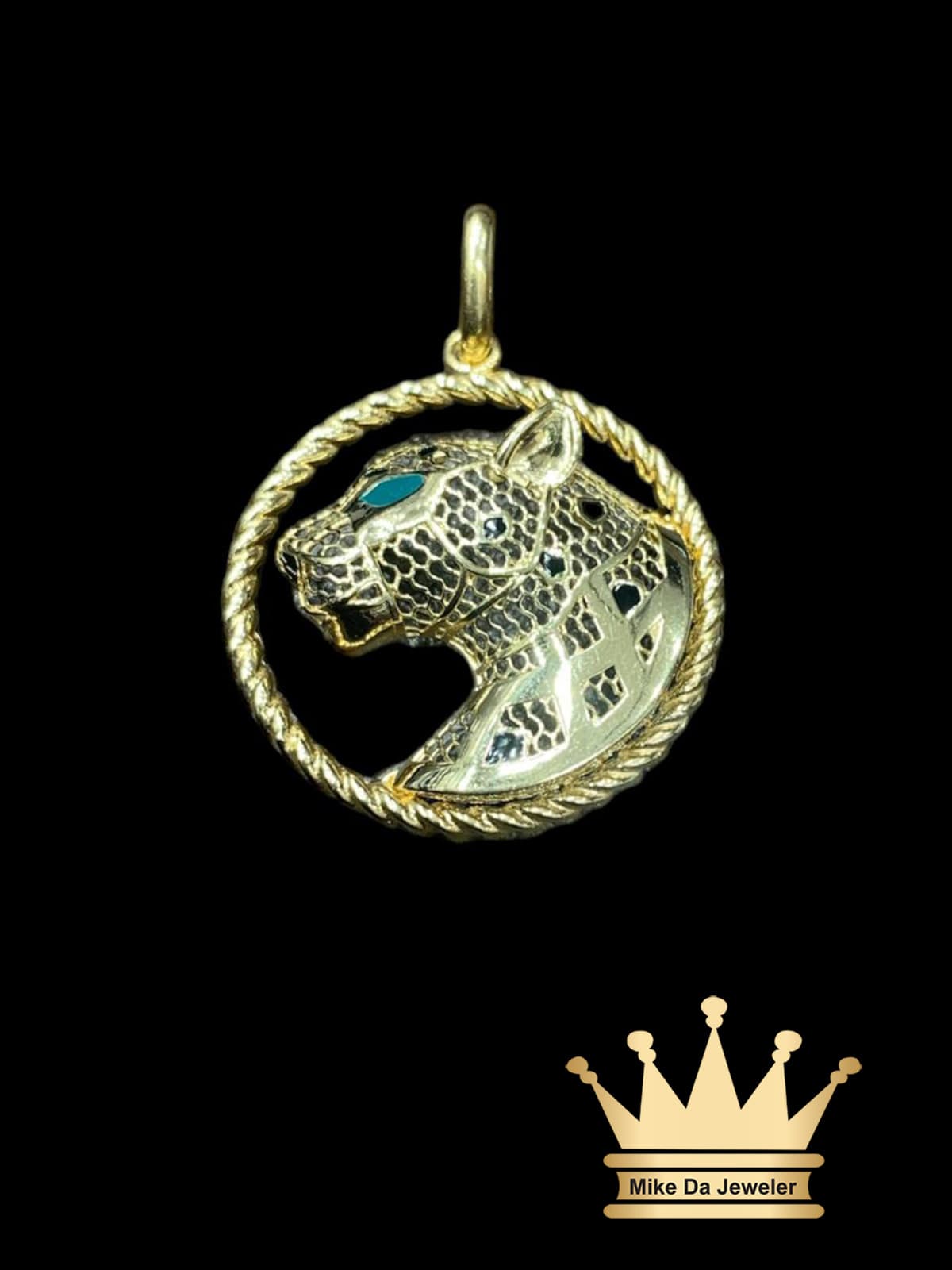 18K 3D Gold Panther Pendant